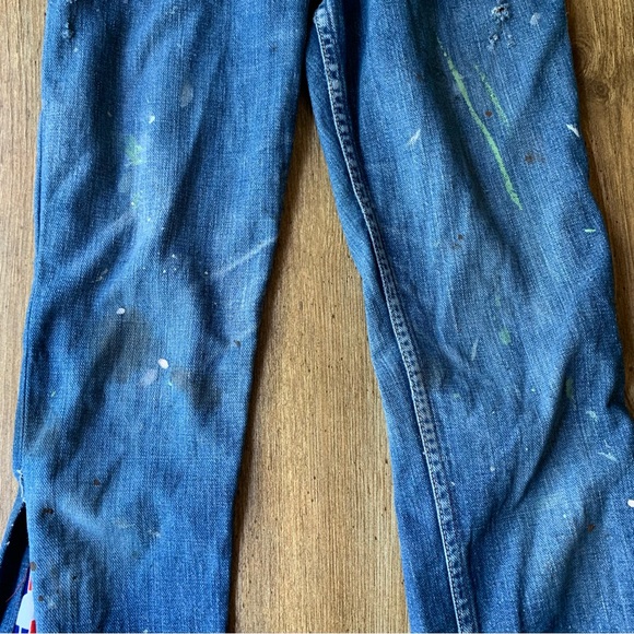 Vintage Wrangler Blue Bell Jeans Embroidered Flare XS 24x29 - Picture 15 of 16